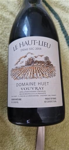 Loiren laakso Vouvray Huet Le Haut-Lieu 2018