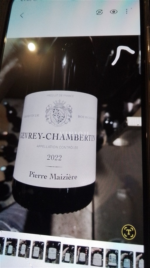 Burgundija Gevrey-chambertin Grand Cru Pierre Maizière 2022
