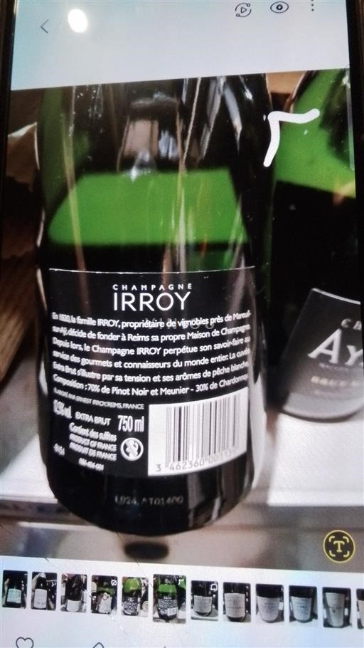 Šampanja Šampanjec Irroy Neleten.