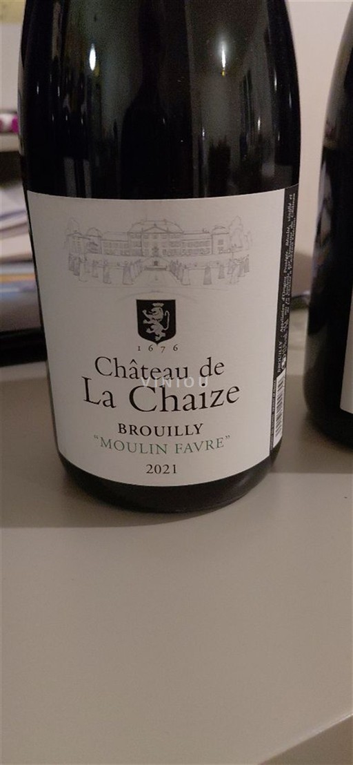 Beaujolais Brouilly Château La Chaize Moulin Favre 2021