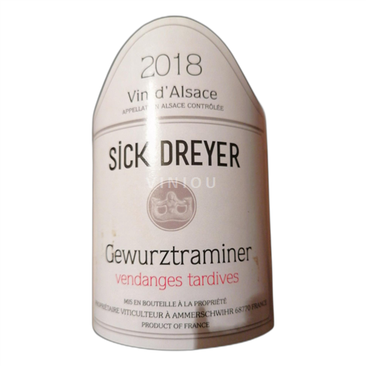 Alsace Unspecified Sick Dreyer Gewurztraminer vendanges tardives 2018
