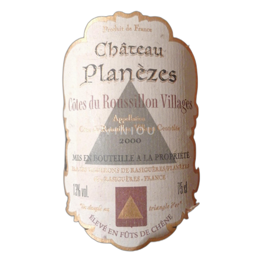 Roussillon Côtes du Roussillon Villages Château Planèzes 2000
