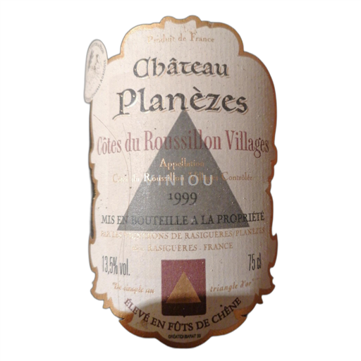 Roussillon Côtes du Roussillon Villages Château Planèzes 1999