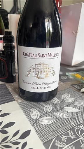 Rhônen laakso Määrittelemätön Château Saint Maurice Vieilles Vignes Ei vuosikertaa