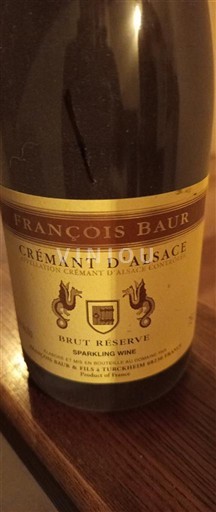 Alsace Crémant d'Alsace Domaine François Baur Brut Réserve Icke årgångsbetecknad