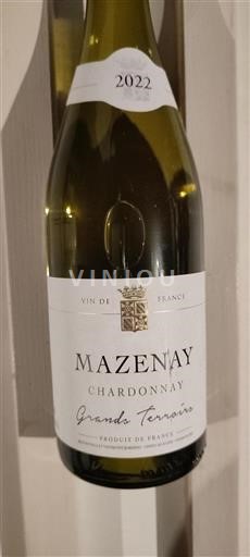 Burgundi Bourgogne Chardonnay Mazenay Grands Terroirs 2022