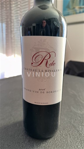 Бордо Château La Rivalerie R de Château La Rivalerie 2016
