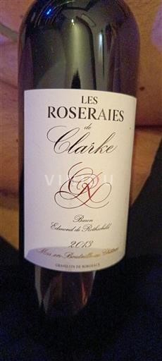 Bordeaux Listrac-Médoc Les Rose´raies de Clarke 2013
