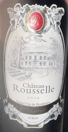 Bordeaux Côtes-de-bourg Château Rousselle 2016