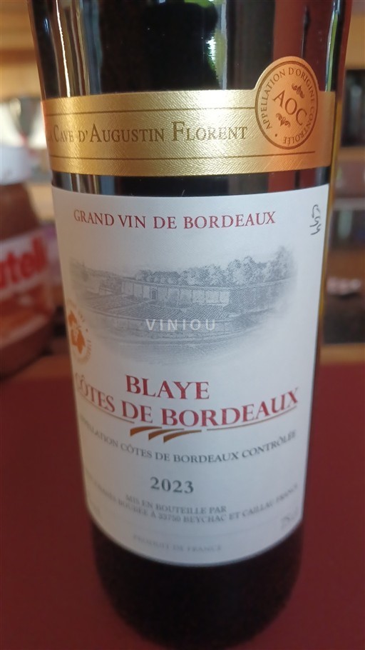 Burdeos Blaye-Côtes de Burdeos Cave Augustin Florent 2023