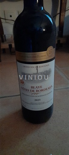 Bordeaux Blaye-Côtes-de-Bordeaux Cave Augustin Florent 2023
