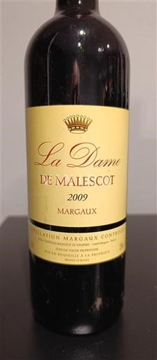 Bordeaux Margaux Château Malescot Saint-Exupéry La Dame de Malescot 2009