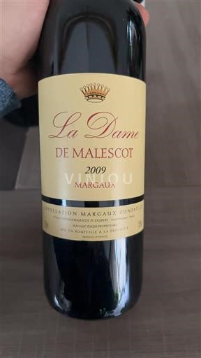 Bordeaux Margaux Château Malescot Saint-Exupéry La Dame de Malescot 2009