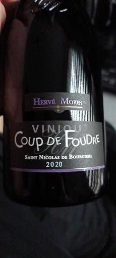 Thung lũng sông Loire Saint-Nicolas-De-Bourgueil Hervé Morin Coup de Foudre 2020