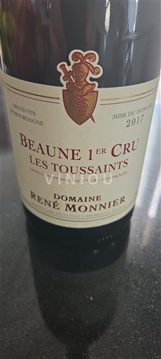 Borgoña No especificado Premier Cru Domaine René Monnier Les Toussaints 2017