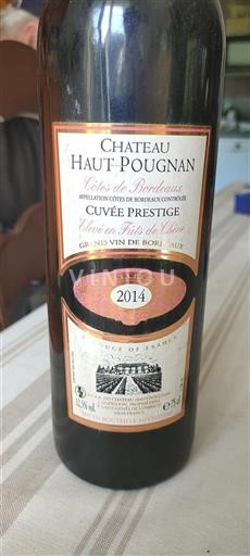Bordeaux Côtes-de-Bordeaux Château Haut Pougnan Prestige 2014