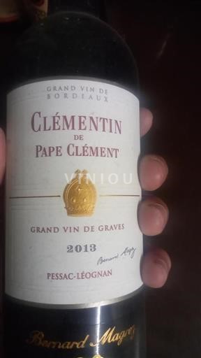 Bordeaux Pessac-Léognan Château Pape Clément Clémentin de Pape Clément 2013