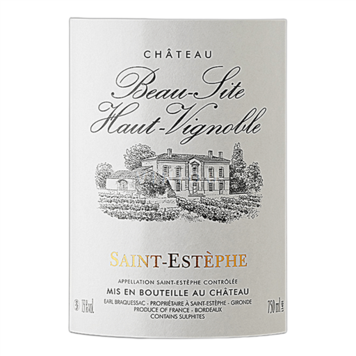 Bordeaux Saint-Estèphe Chateau Beau Site Haut Vignoble 1985