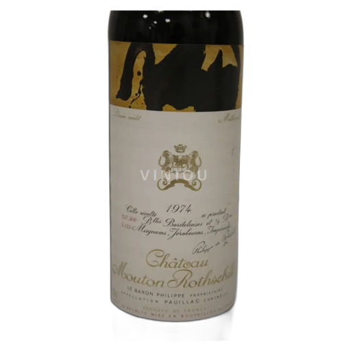 Bordeaux Pauillac Chateau Mouton Rothschild 1974