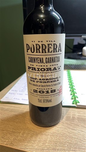 Katalonien Priorat Cooperativa Agrícola de Porrera Vi de Vila Porrera 2018