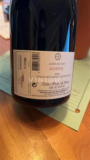 Alentejo Herade Aldeia de Cima Reserva 2020
