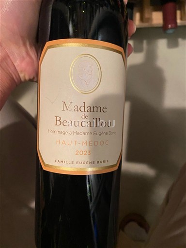Bordeaux Haut-Médoc Madame de Beaucaillou 2023