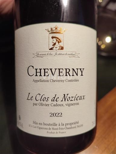Loiretal Cheverny Le Clos de Nozieux 2022