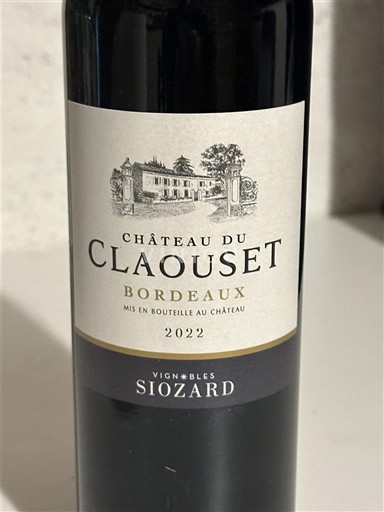 Bordeaux Château Claouset 2022