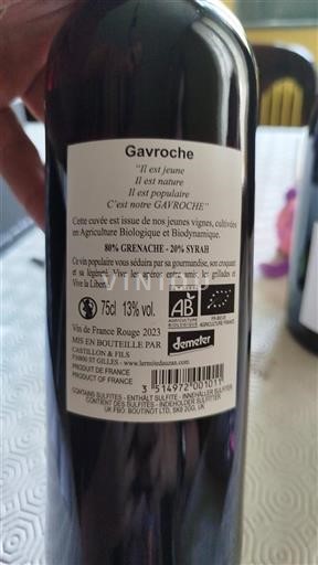 Zuidwest-Frankrijk Niet gespecificeerd Castillon & Fils Gavroche 2023