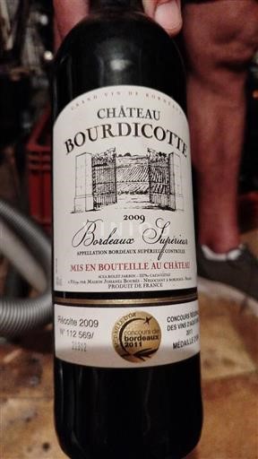 Burdeos Bordeaux superior Château Bourdicotte 2009