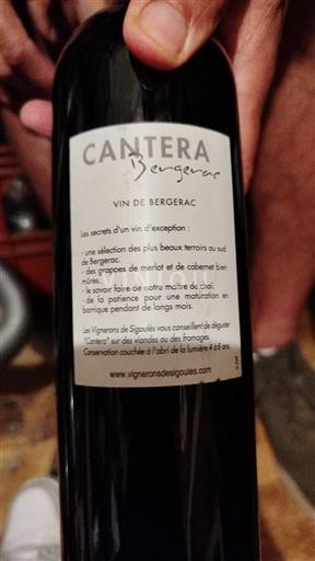 Sud-Ovest Bergerac Vignerons de Sigoulès Cantera Senza annata