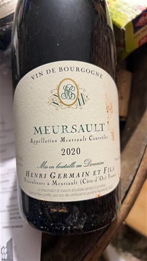 Burgundia Meursault Henri Germain et Fils 2020