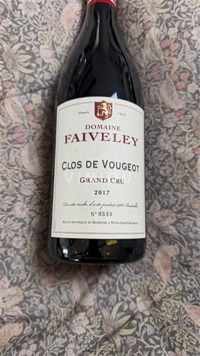 Burgundy Clos de Vougeot Grand Cru FAIVELEY Clos de Vougeot 2017