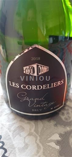 Champagne Les Cordeliers Grand Vintage 2018