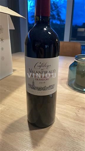 Bordeaux Saint-Émilion Grand Cru Château Valandraud Confidences de Valandraud 2016