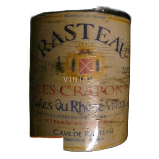 Rhône-dalen Rasteau Cave de Rasteau Les Crapons 2000