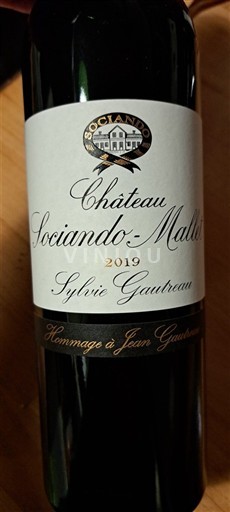 Bordeaux Haut-Médoc Château Sociando-Mallet 29 € 2019