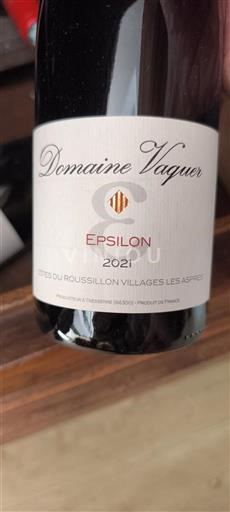 Roussillon Côtes du Roussillon Villages Domaine Vaquer Epsilon 2021