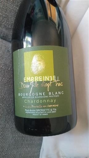 Bourgondië Bourgogne Paul-André Brossette & Fils Empreinte Deux Mille Vingt Trois Niet-geïntegreerd