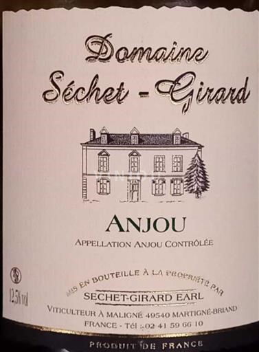 Valle del Loira Anjou Domaine Séchet-Girard 2023
