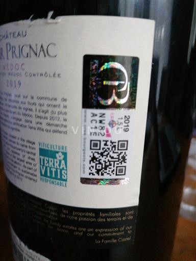 Bordeaux Médoc Château Prignac 2019