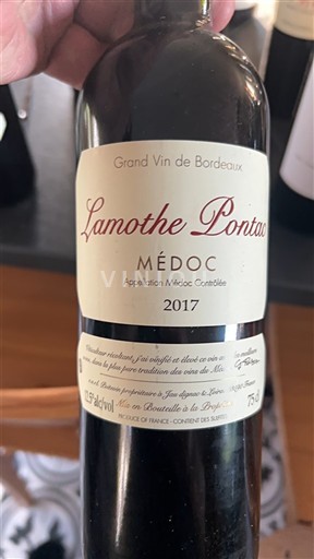 Bordeaux Médoc Lamothe Pontac 2017