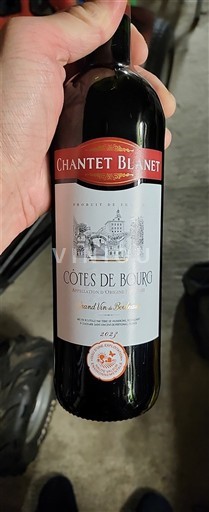 Bordeaux Côtes-de-bourg Chantet Blanet 2021