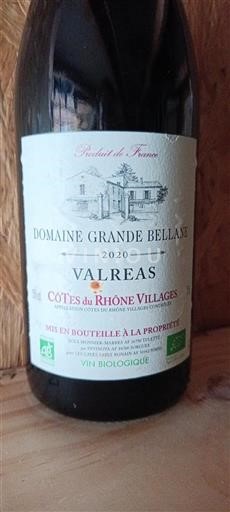 Rona dolina Côtes-du-Rhône-Villages Domaine Grande Bellane Valréas 2020