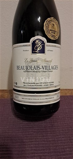 Beaujolais Beaujolais Villages Evelyne Pignard La Grange menard 2022