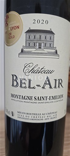 Bordo Montanja Sen Emilion Château Bel-Air 2020
