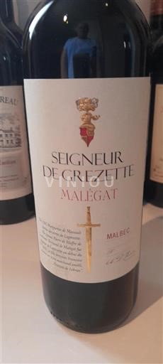 Sud-Ouest Cahors Seigneur de Grezette Malégat 2022