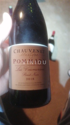 Burgund Pommard Domaine Chauvenet Les Vaucrains 2018