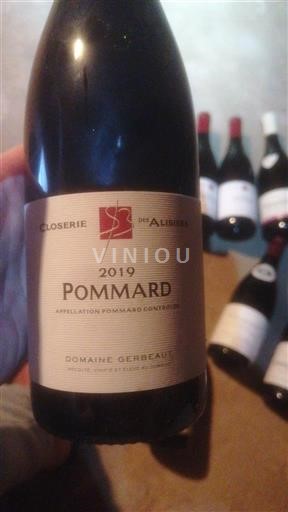 Burgundija Pommard Domaine Gerbeaux Closerie de Alisiers 2019