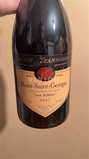 Burgundy Nuits-Saint-Georges Domaine Alain Jeanniard Les Athées 2017